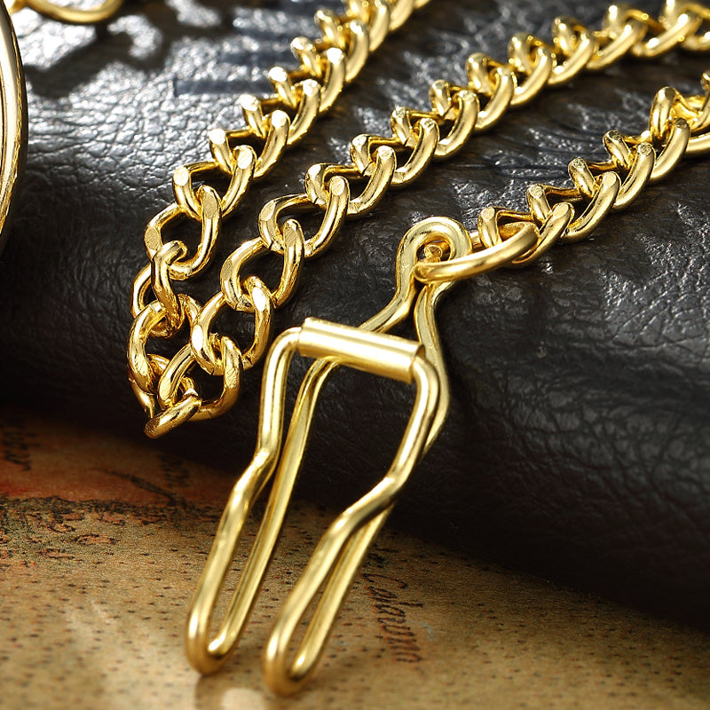 Retro Golden Steel Hollow Exquisite Sculpture Mechanical Pocket FOB Watch - Unisex Style Watches - DYAVOR®