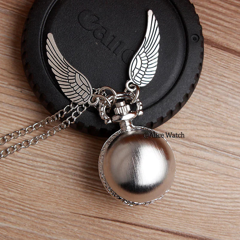 Retro Snitch Necklace Chain Pendant Mini Wings Quartz Fob Pocket Watch - Unisex Style Watches - DYAVOR®