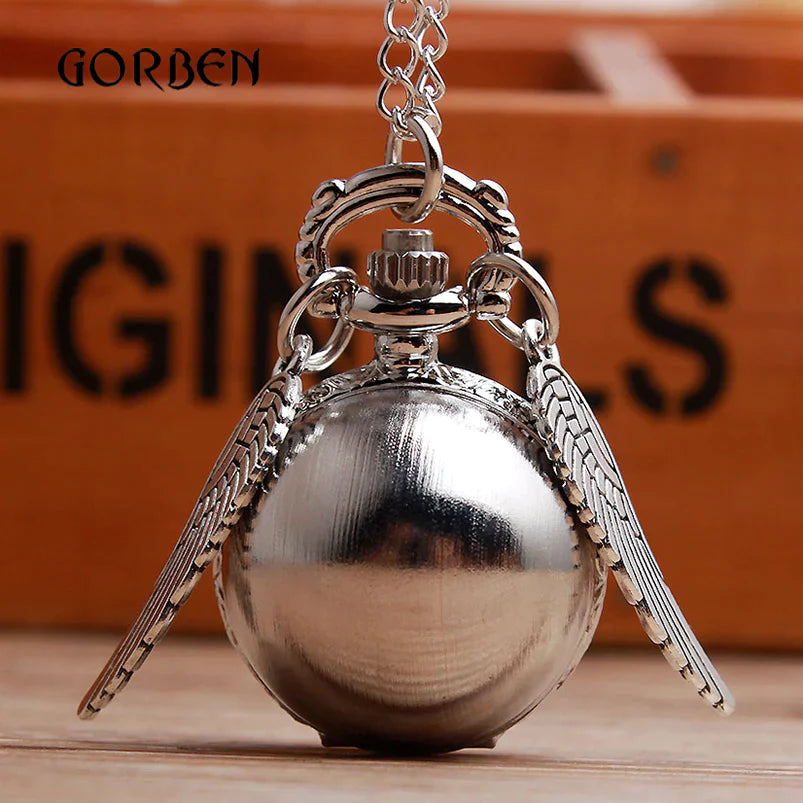 Retro Snitch Necklace Chain Pendant Mini Wings Quartz Fob Pocket Watch - Unisex Style Watches - DYAVOR®