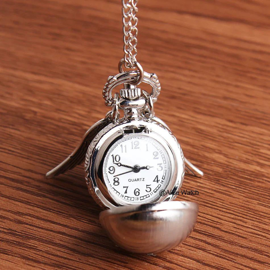 Retro Snitch Necklace Chain Pendant Mini Wings Quartz Fob Pocket Watch - Unisex Style Watches - DYAVOR®