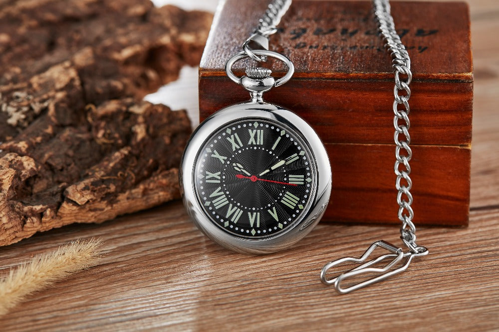 Retro Vintage Antique Unisex Copper Necklace Chain Pendant Pocket Watch - Unisex Style Watches - DYAVOR®