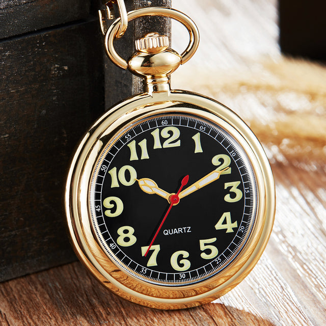 Retro Vintage Antique Unisex Copper Necklace Chain Pendant Pocket Watch - Unisex Style Watches - DYAVOR®