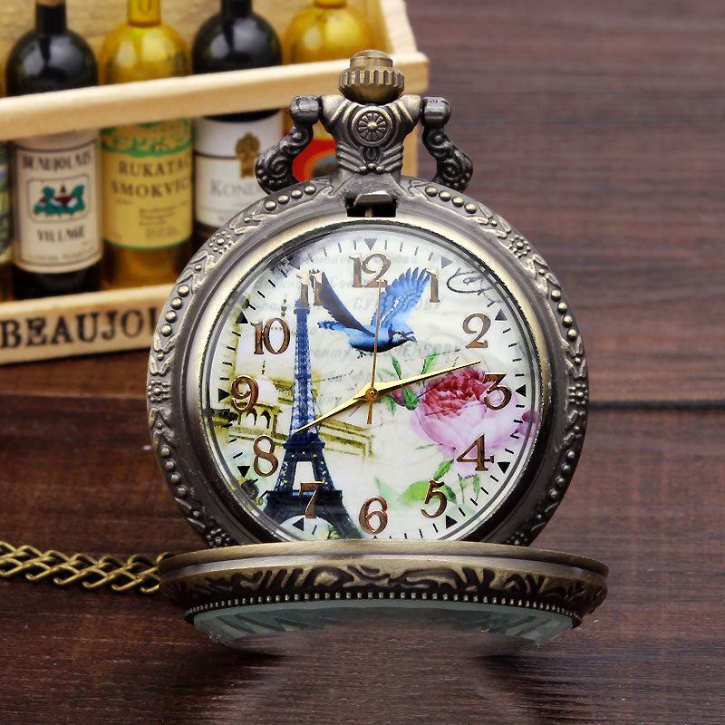 Retro Vintage Bronze Arabic Roman Dial Necklace Pendant Pocket Watch - Unisex Style Watches - DYAVOR®