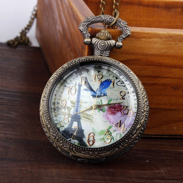 Retro Vintage Bronze Arabic Roman Dial Necklace Pendant Pocket Watch - Unisex Style Watches - DYAVOR®