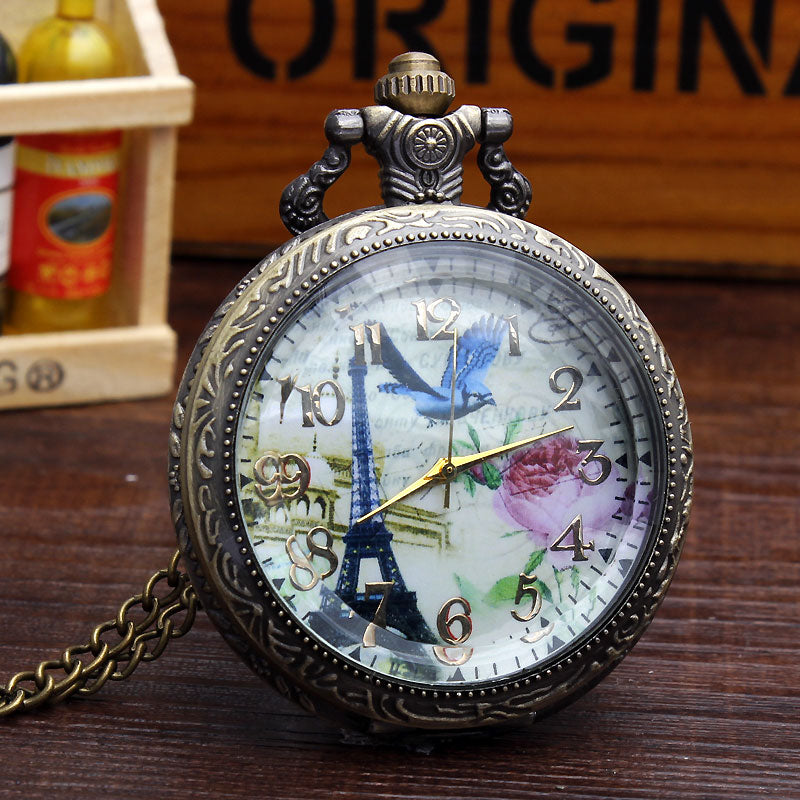 Retro Vintage Bronze Arabic Roman Dial Necklace Pendant Pocket Watch - Unisex Style Watches - DYAVOR®