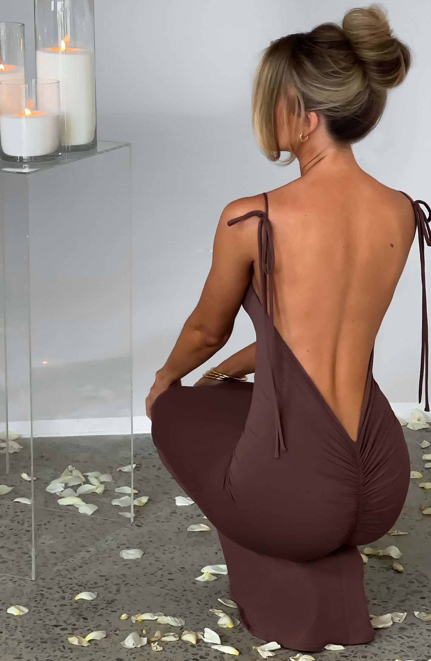 Sanya Maxi Dress - Chocolate - Dress - DYAVOR®