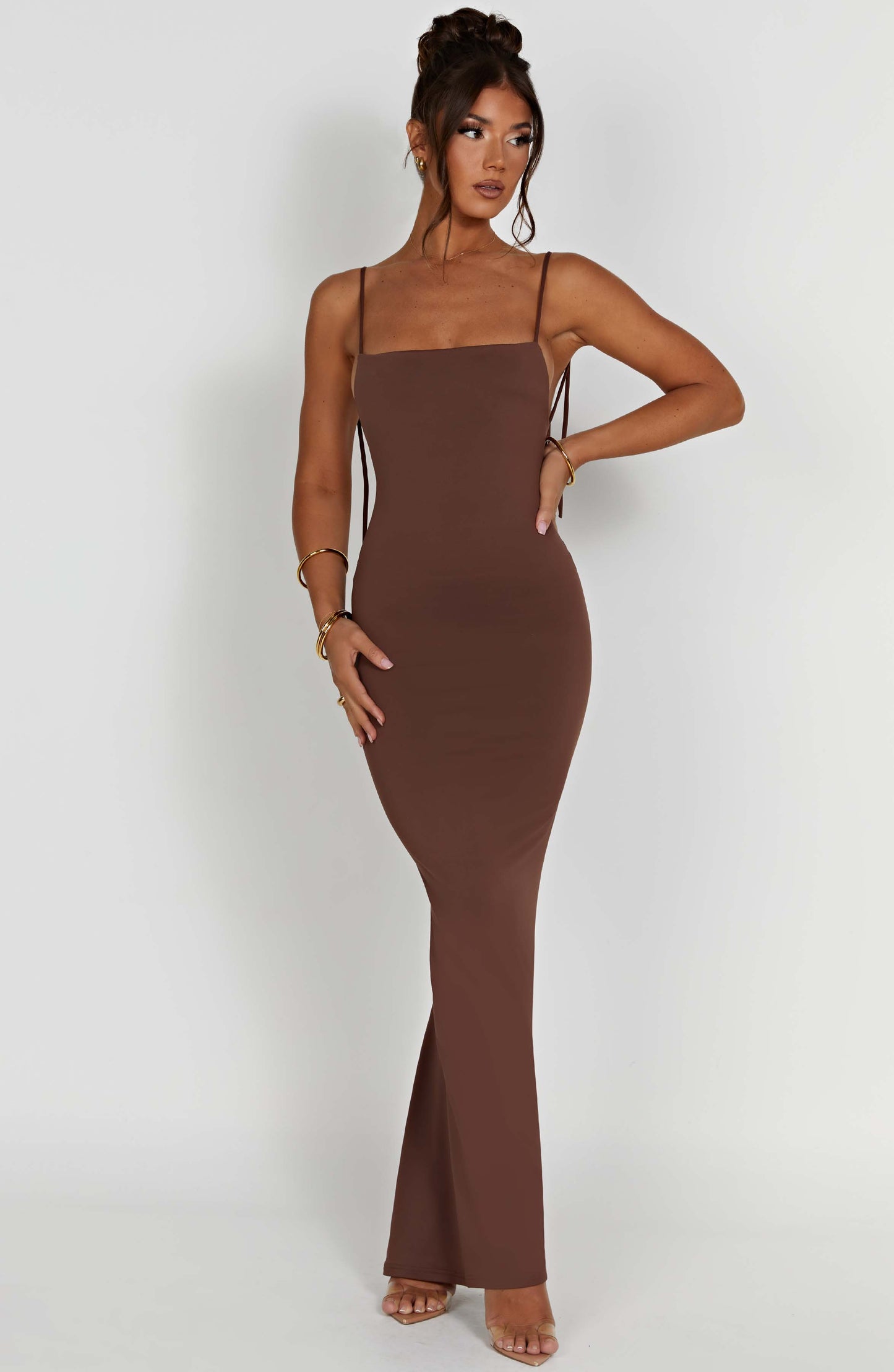 Sanya Maxi Dress - Chocolate - Dress - DYAVOR®