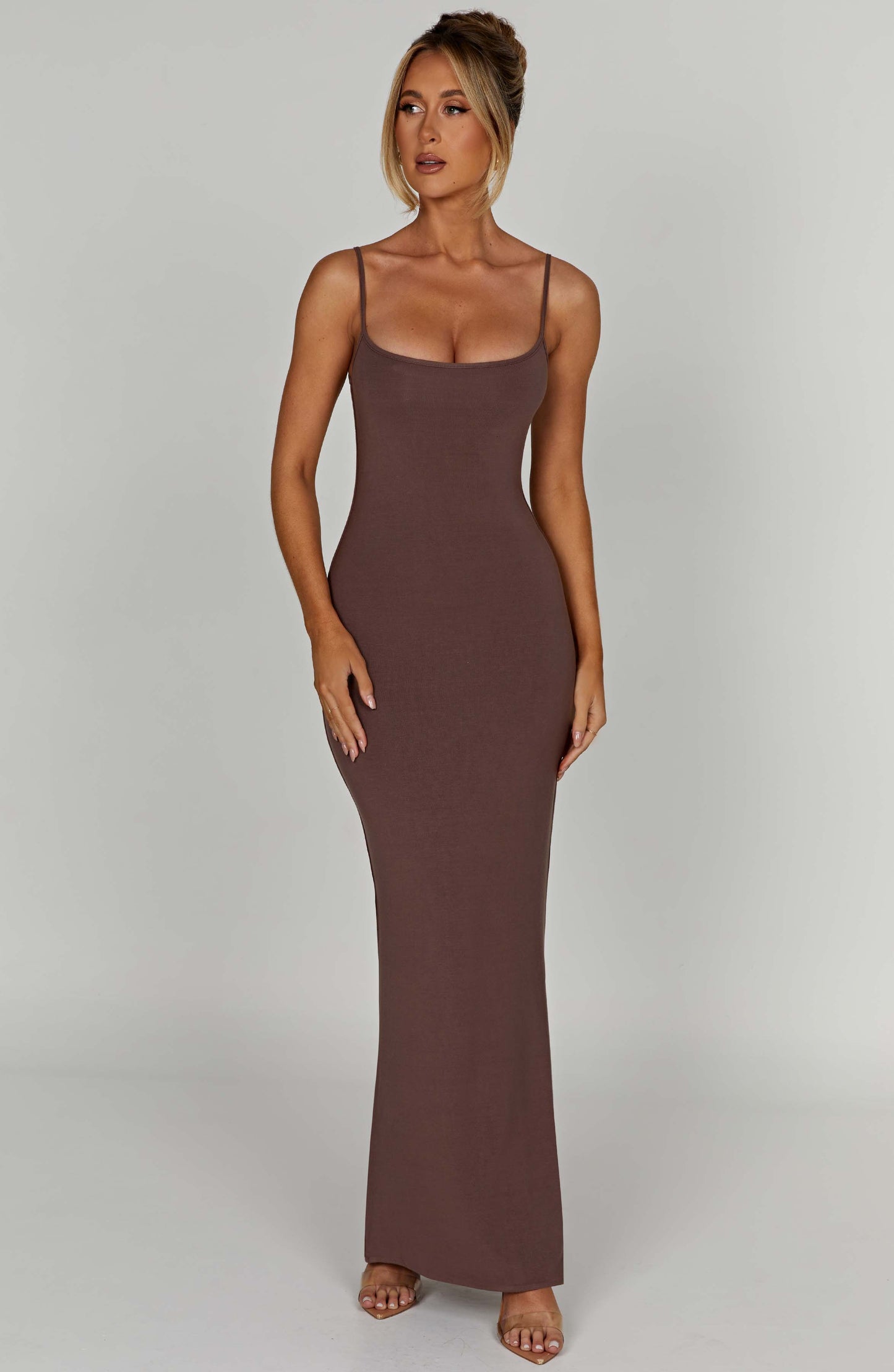 Saskia Maxi Dress - Chocolate - Dress - DYAVOR®