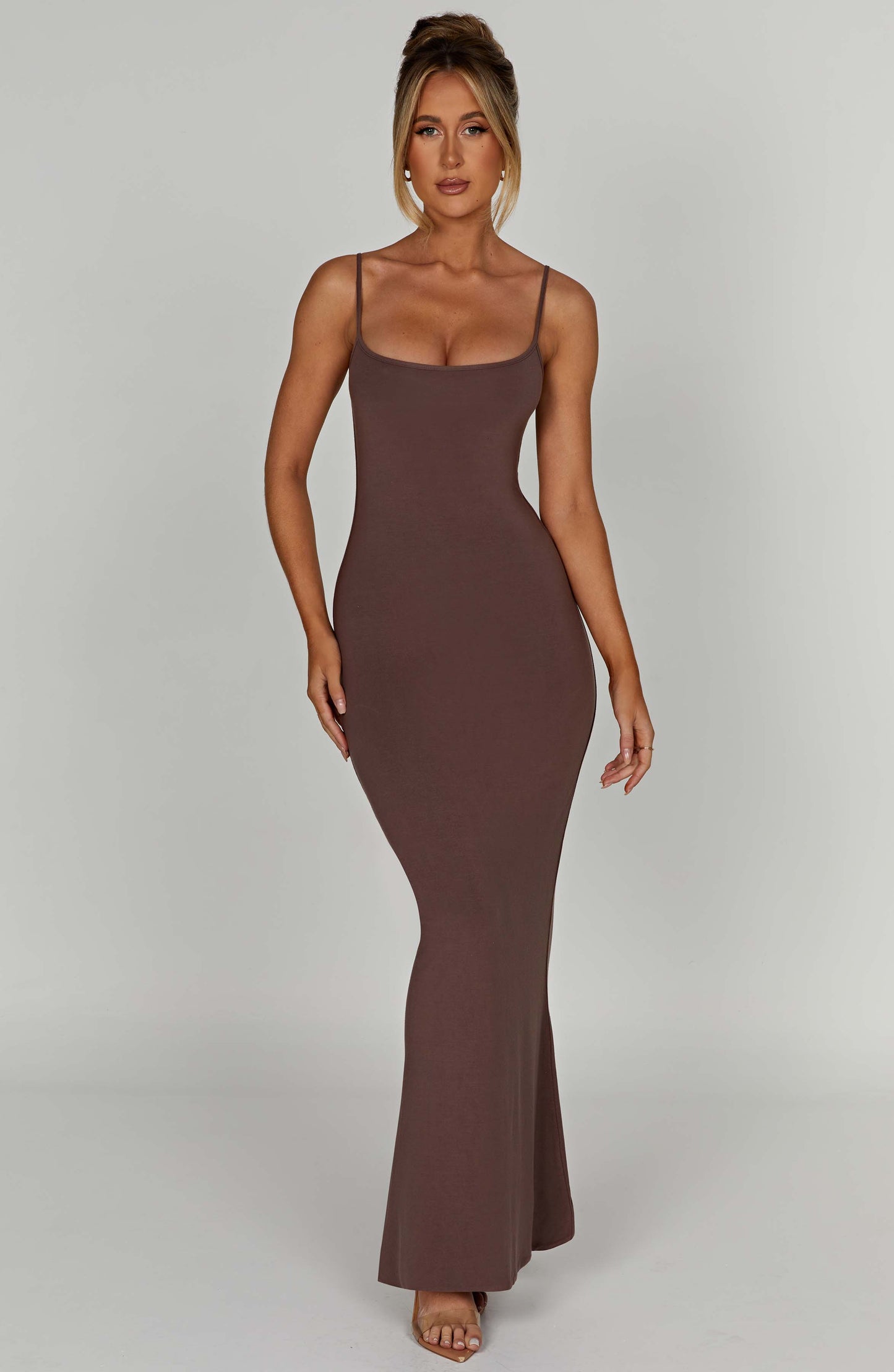 Saskia Maxi Dress - Chocolate - Dress - DYAVOR®