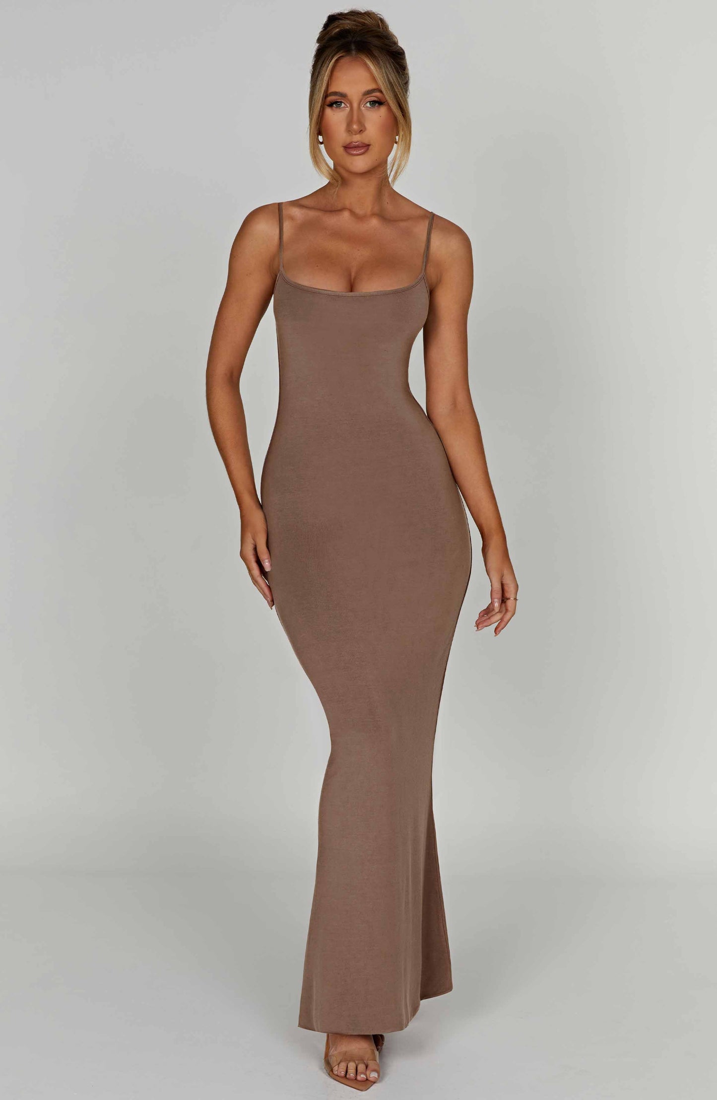 Saskia Maxi Dress - Mocha - Dress - DYAVOR®