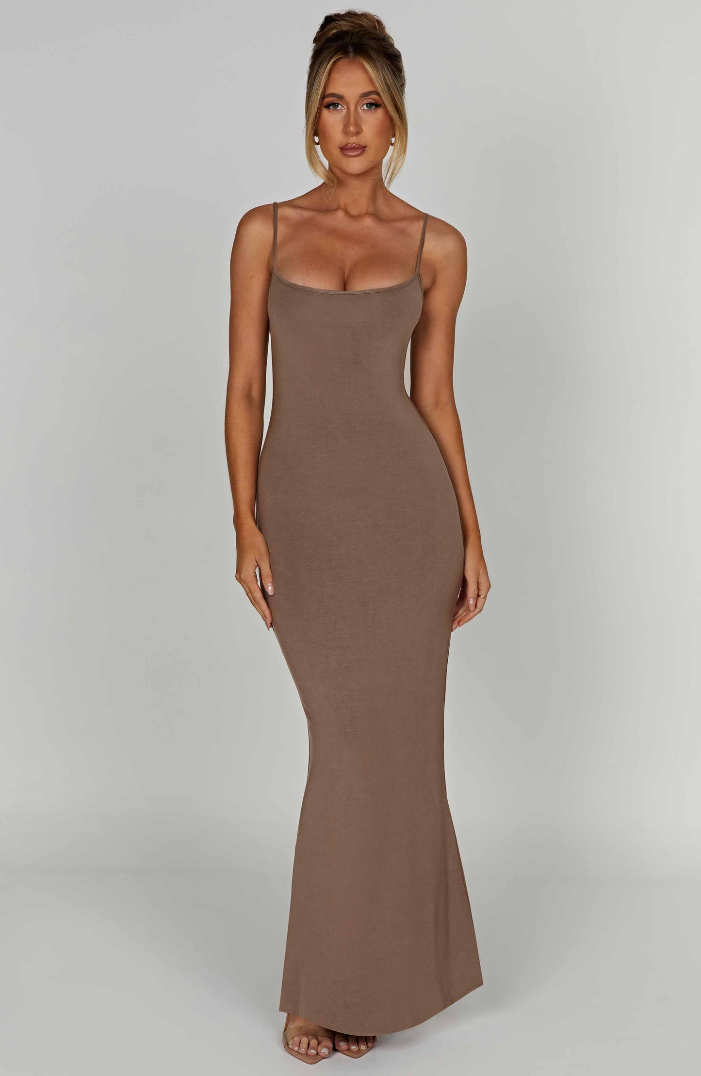 Saskia Maxi Dress - Mocha - Dress - DYAVOR®