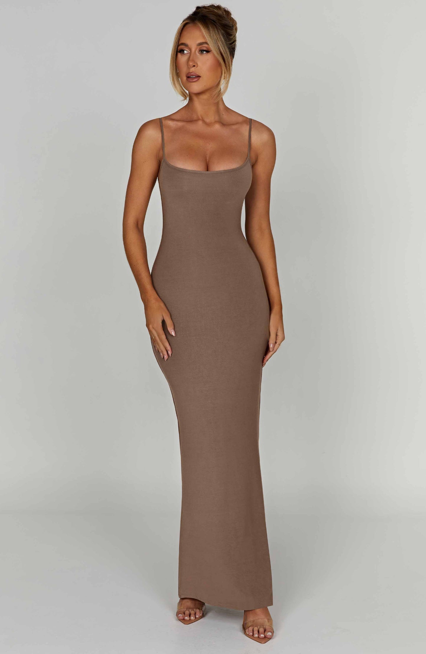 Saskia Maxi Dress - Mocha - Dress - DYAVOR®