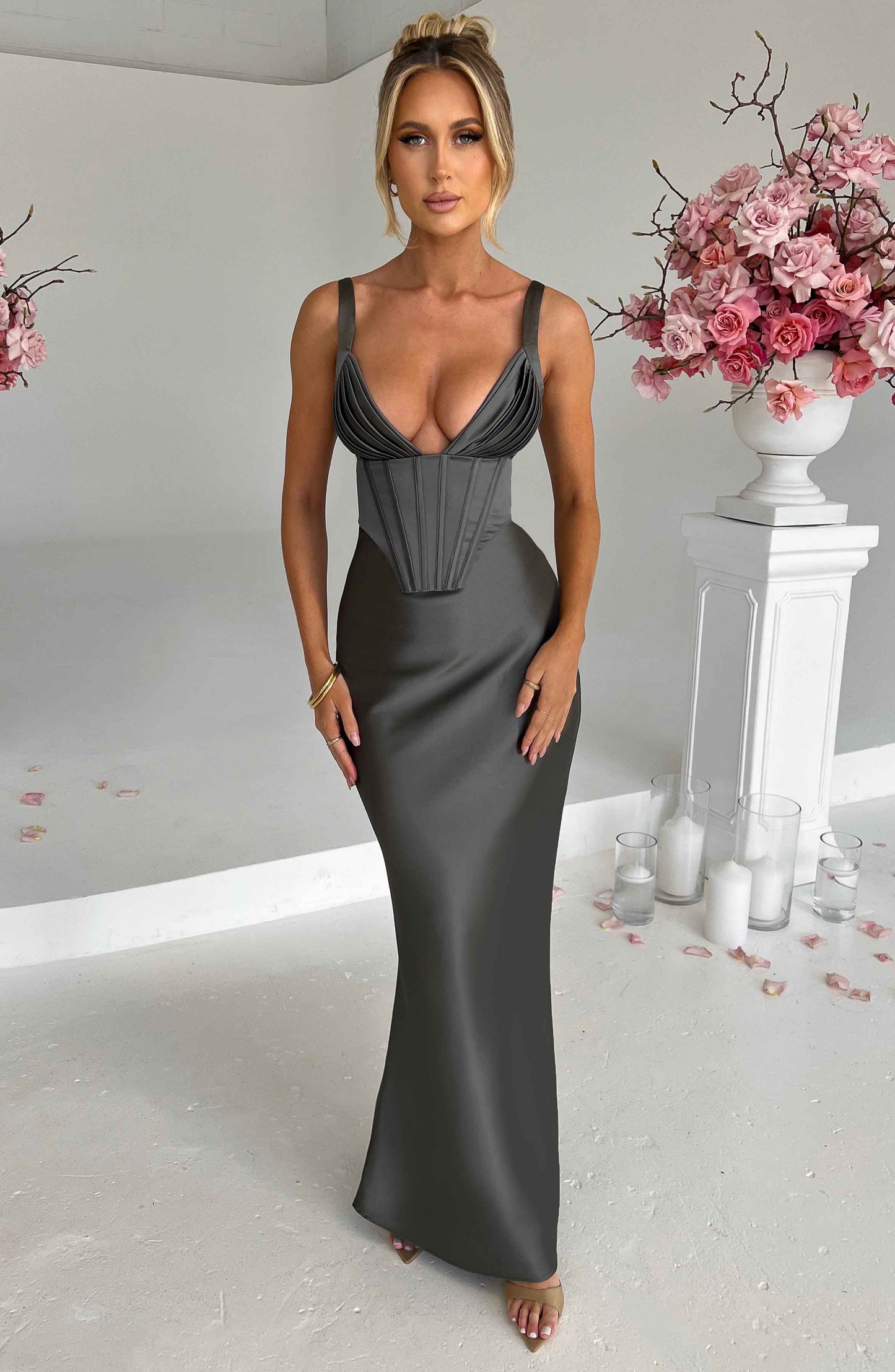 Shae Maxi Dress - Charcoal - Dress - DYAVOR®