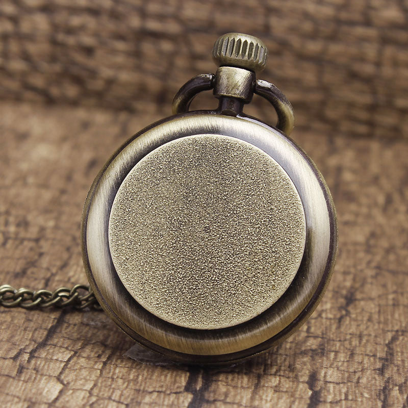 Simple Style Unisex Bronze Roman Numerals 82cm Transparent Pocket Watch - Unisex Style Watches - DYAVOR®
