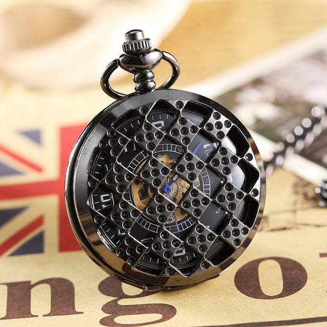 Steampunk Unisex Hollow Skeleton Hand Wind Mechanical Pocket FOB Watch - Unisex Style Watches - DYAVOR®