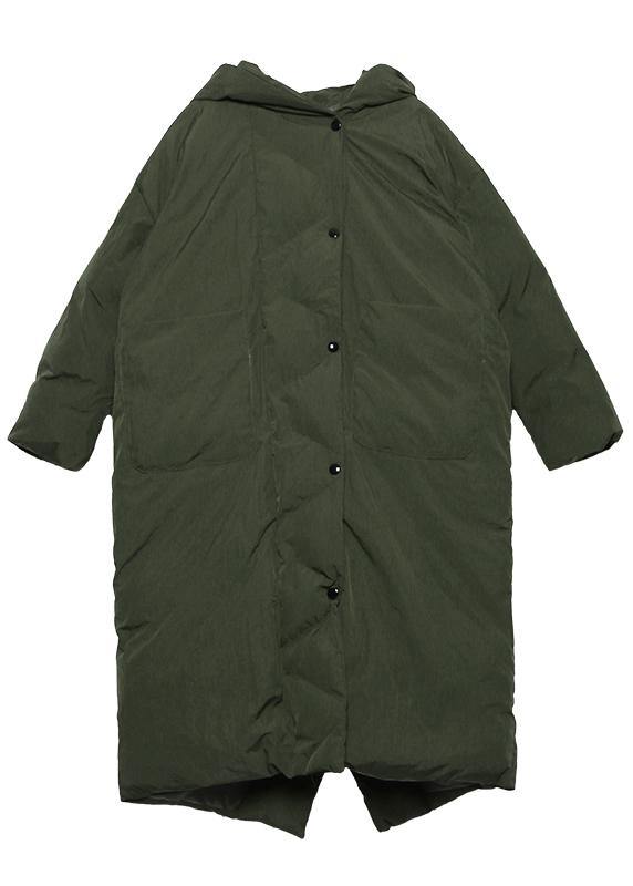fine black womens parkas plus size winter hooded pockets outwear - - DYAVOR®