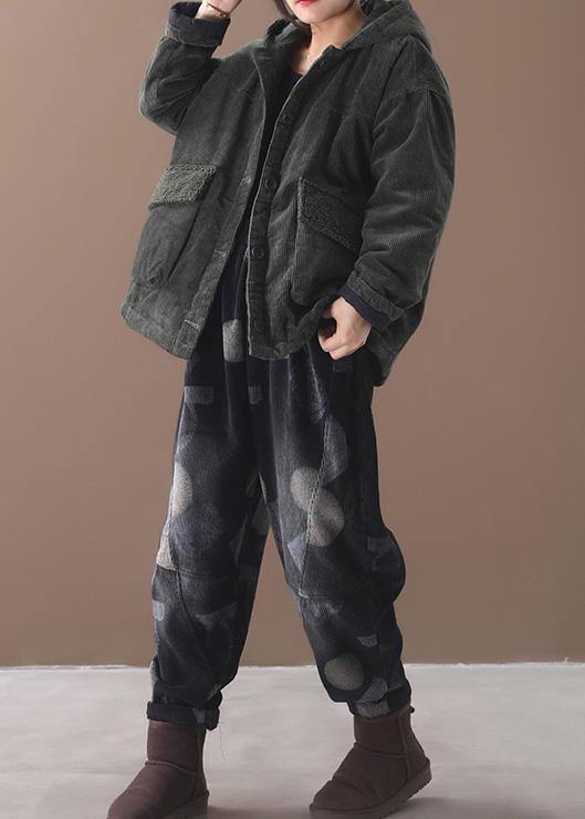 fine plussize snow jackets hooded outwear green short women coats - - DYAVOR®