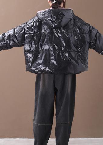 fine trendy plus size snow winter coats black hooded thick winter coats - - DYAVOR®