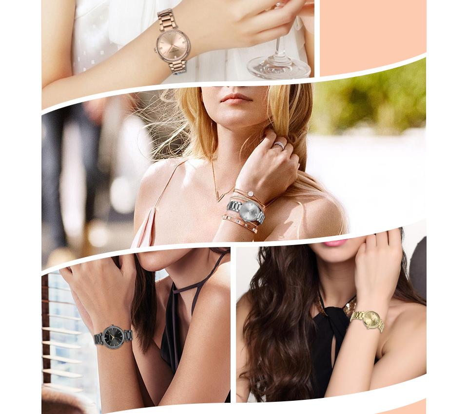 Ultrathin Rhinestone Diamond Quartz Women's Watches with Bracelet - Watches for Women - DYAVOR®