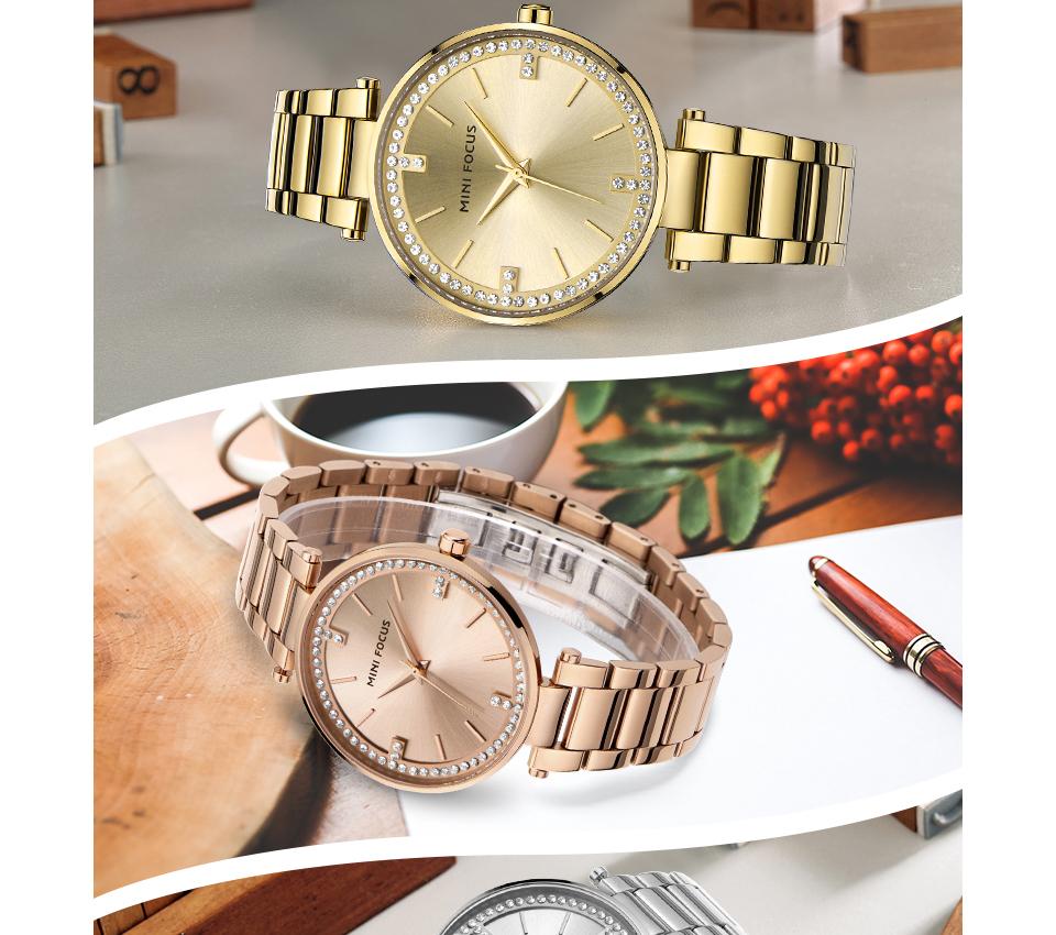 Ultrathin Rhinestone Diamond Quartz Women's Watches with Bracelet - Watches for Women - DYAVOR®