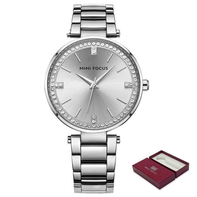 Ultrathin Rhinestone Diamond Quartz Women's Watches with Bracelet - Watches for Women - DYAVOR®