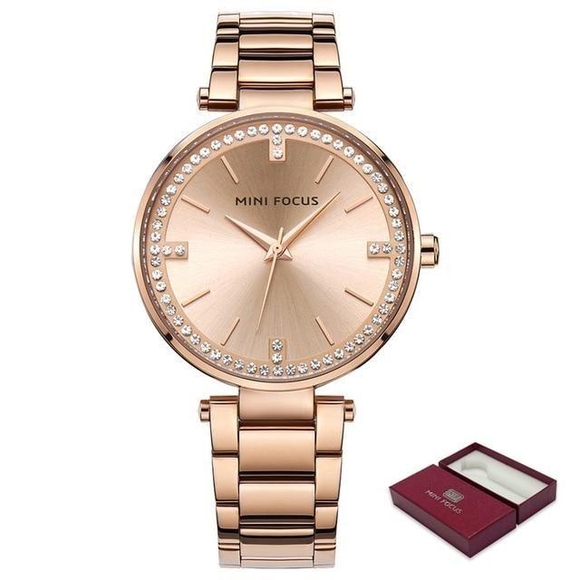 Ultrathin Rhinestone Diamond Quartz Women's Watches with Bracelet - Watches for Women - DYAVOR®