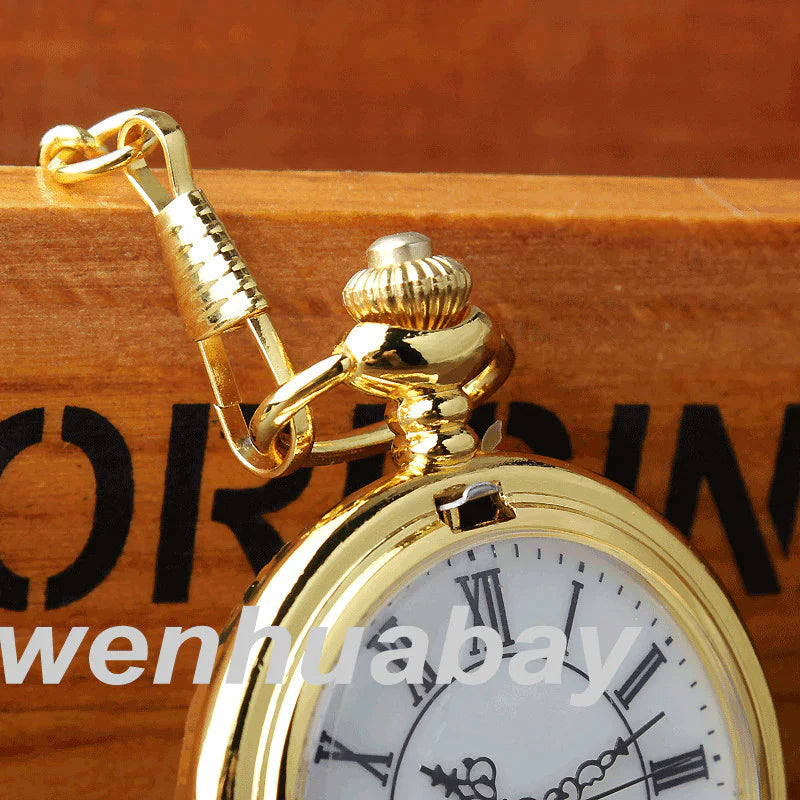 Unisex Acrylic Stainless Steel Roman Number Quartz Pocket Fob Watch - Unisex Style Watches - DYAVOR®