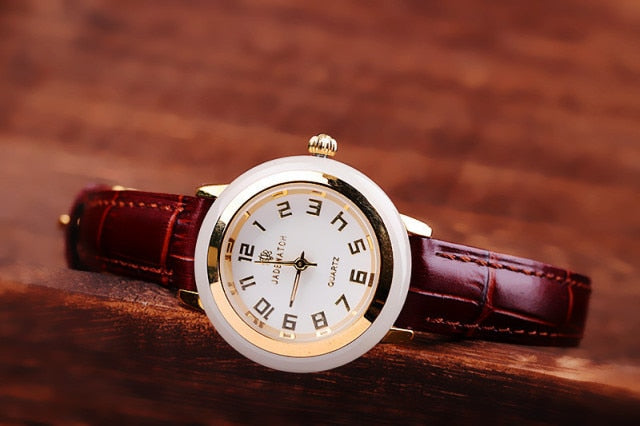Unisex Antique Jade Classic Genuine Leather Band Quartz Couple Watch - Unisex Style Watches - DYAVOR®