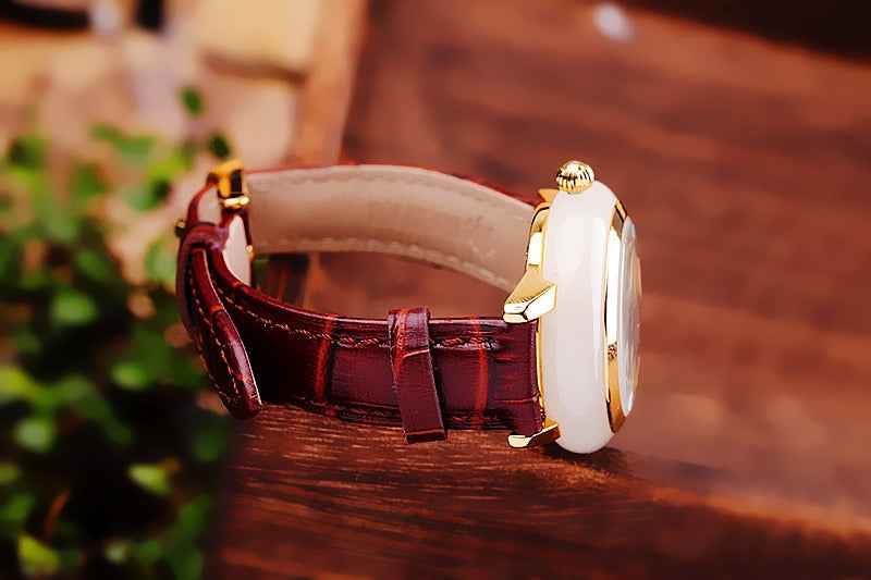 Unisex Antique Jade Classic Genuine Leather Band Quartz Couple Watch - Unisex Style Watches - DYAVOR®