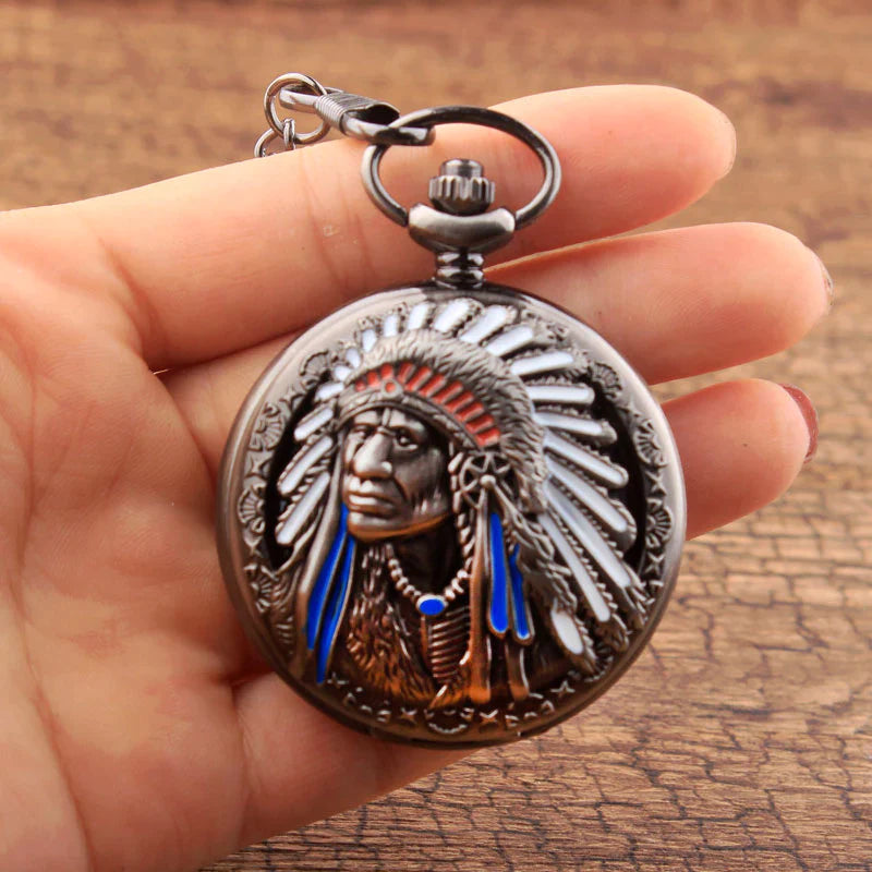 Unisex Antique Retro Quartz Movement Bronze Chain Pocket Watch - Unisex Style Watches - DYAVOR®