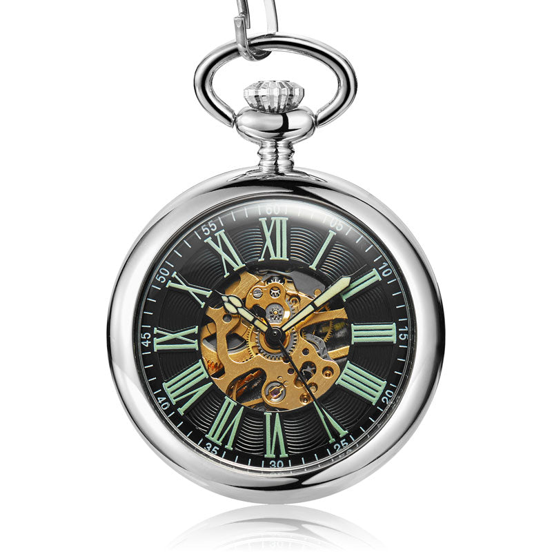 Unisex Antique Smooth Skeleton Transparent Mechanical Pocket Watch - Unisex Style Watches - DYAVOR®