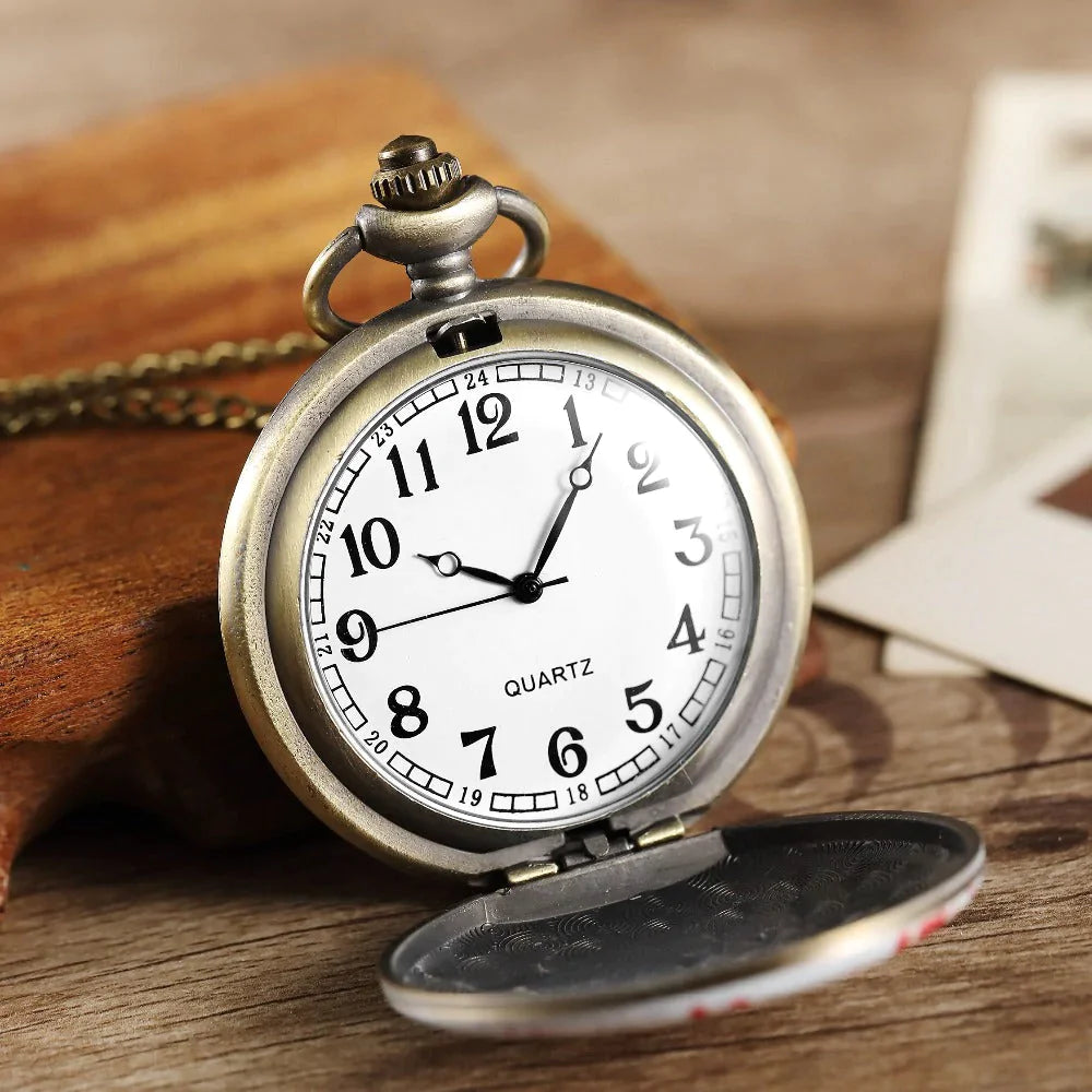 Unisex Antique Style Printed State Of Liberty Quartz Easy Read Pocket Watch - Unisex Style Watches - DYAVOR®
