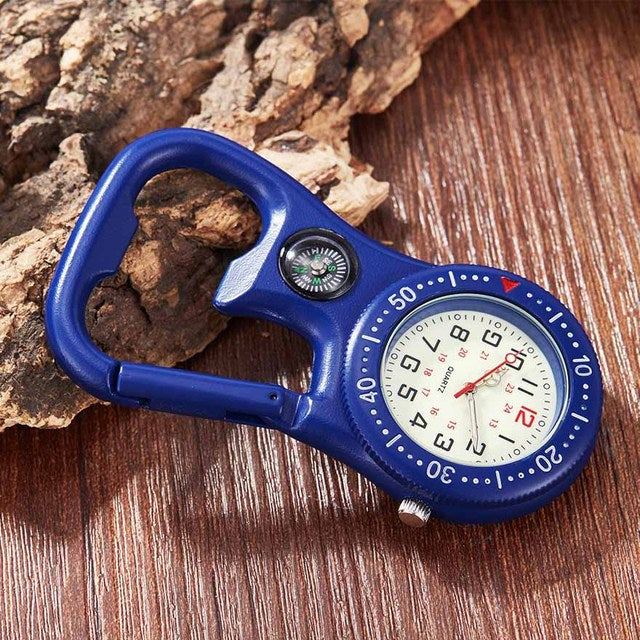 Unisex Compass Bottle Opener Clip-on Carabiner Outdoor Sports Pocket Watch - Unisex Style Watches - DYAVOR®