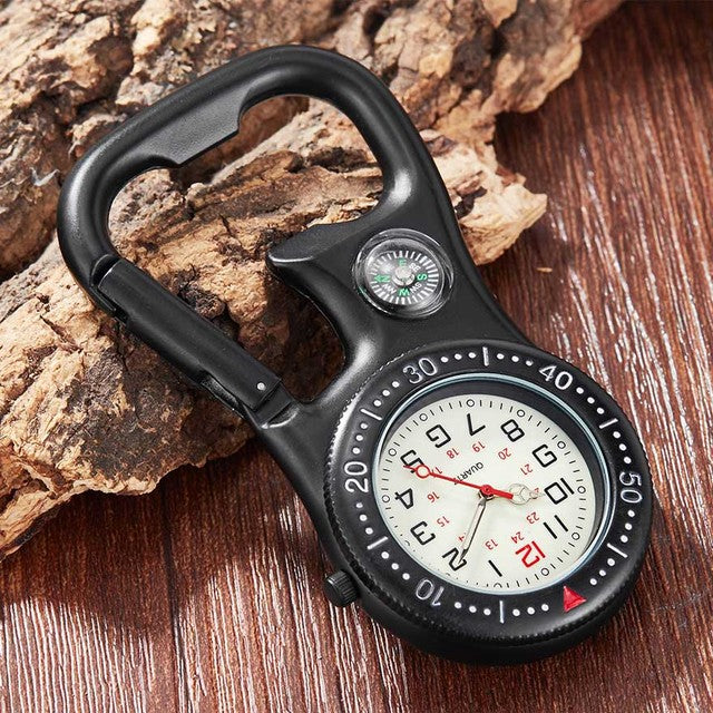 Unisex Compass Bottle Opener Clip-on Carabiner Outdoor Sports Pocket Watch - Unisex Style Watches - DYAVOR®