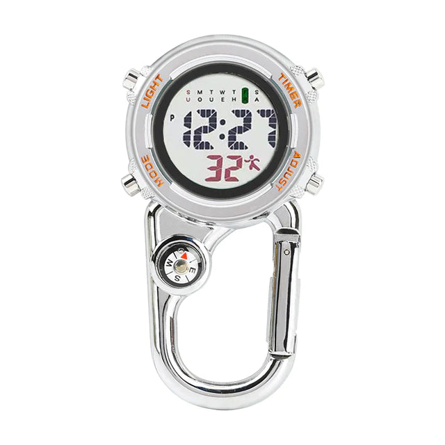 Unisex Digital Climbing Compass Clip-on Carabiner Backpack Pocket Watch - Unisex Style Watches - DYAVOR®