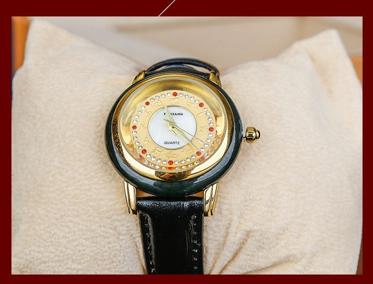 Unisex Fashion Natural Jade Stone Quartz Movement Waterproof Watch - Unisex Style Watches - DYAVOR®