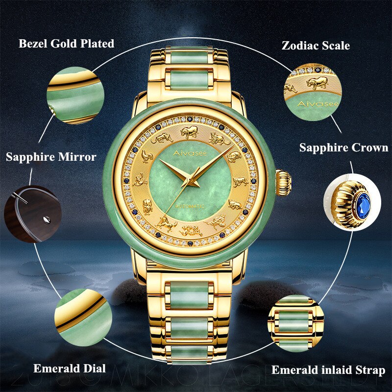 Unisex Fashion Sapphire Zodiac Scale Automatic Mechanical Watch - Unisex Style Watches - DYAVOR®