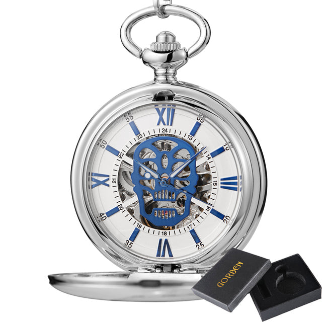 Unisex Fashion Steampunk Skeleton Mechanical Hand-wind Pocket Watch - Unisex Style Watches - DYAVOR®