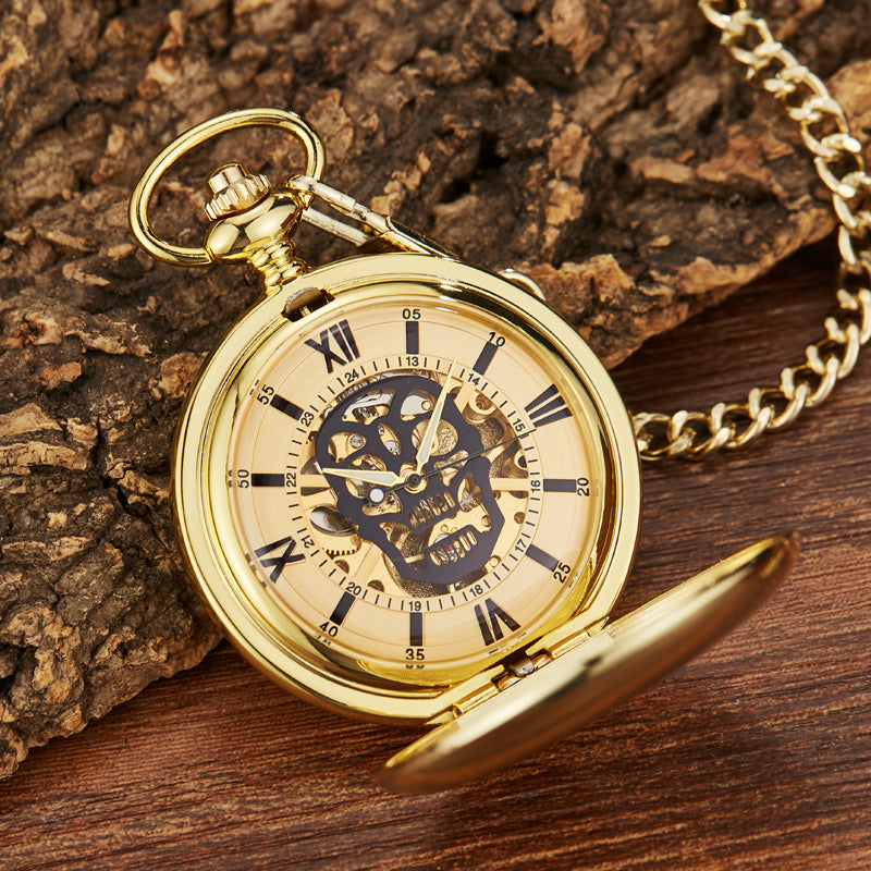 Unisex Fashion Steampunk Skeleton Mechanical Hand-wind Pocket Watch - Unisex Style Watches - DYAVOR®