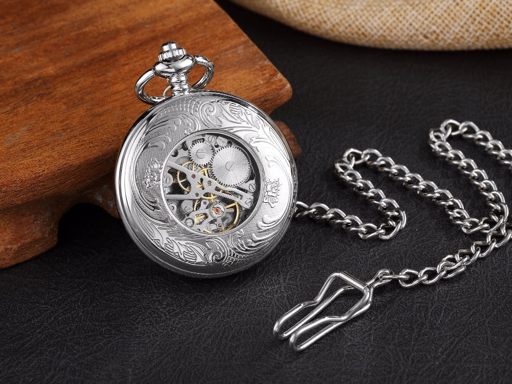 Unisex Golden Sliver Bronze Hollow Goat Deer Mechanical Pocket FOB Watch - Unisex Style Watches - DYAVOR®