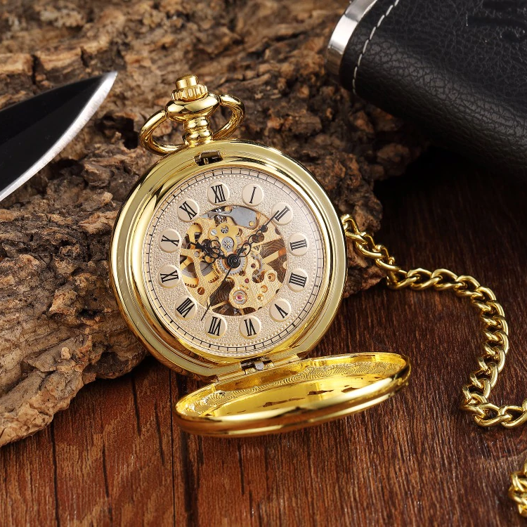 Unisex Golden Sliver Bronze Hollow Goat Deer Mechanical Pocket FOB Watch - Unisex Style Watches - DYAVOR®