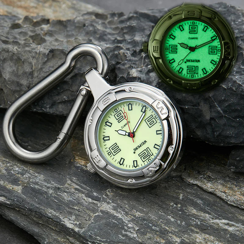 Unisex Hook Clip Quartz Luminous Hands Carabiner Climbers Pocket Watch - Unisex Style Watches - DYAVOR®
