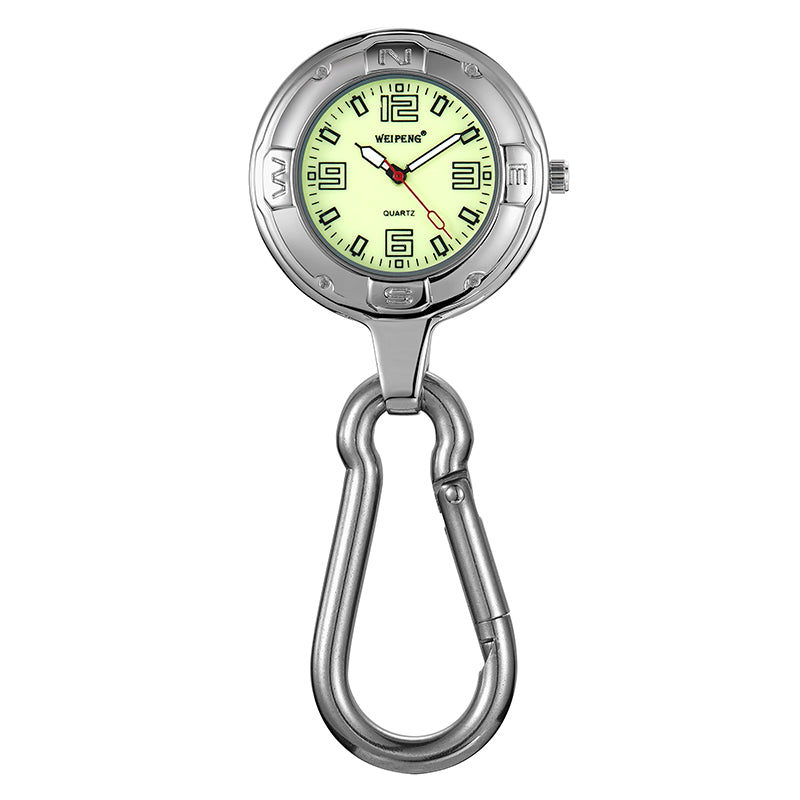 Unisex Hook Clip Quartz Luminous Hands Carabiner Climbers Pocket Watch - Unisex Style Watches - DYAVOR®