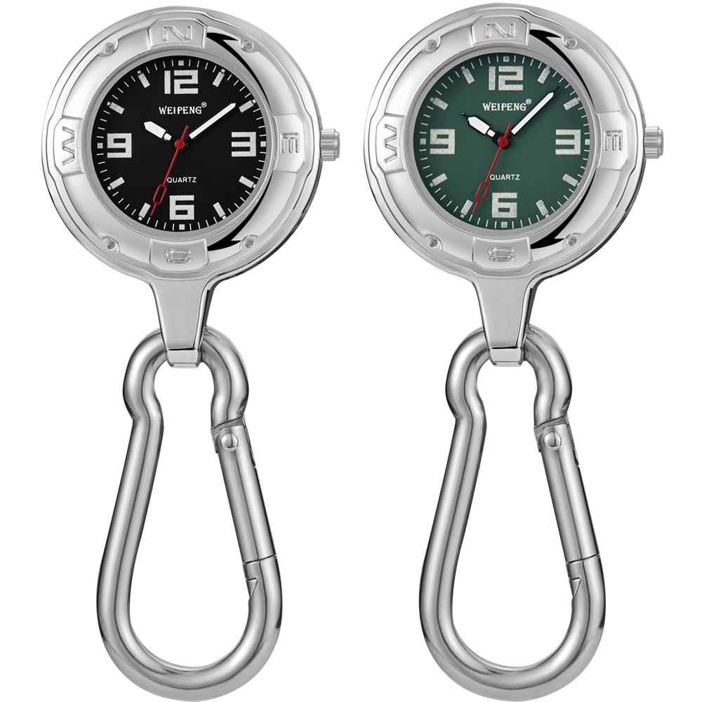 Unisex Hook Clip Quartz Luminous Hands Carabiner Climbers Pocket Watch - Unisex Style Watches - DYAVOR®