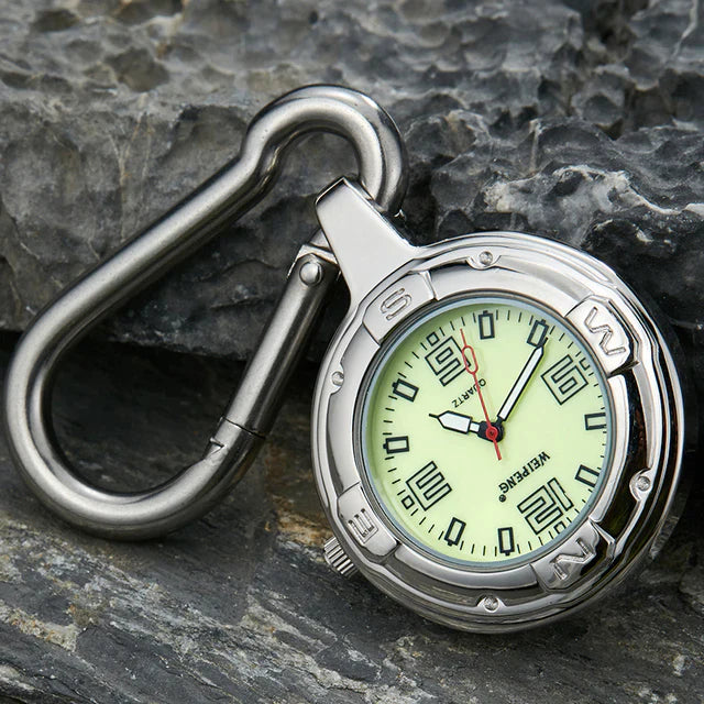 Unisex Hook Clip Quartz Luminous Hands Carabiner Climbers Pocket Watch - Unisex Style Watches - DYAVOR®