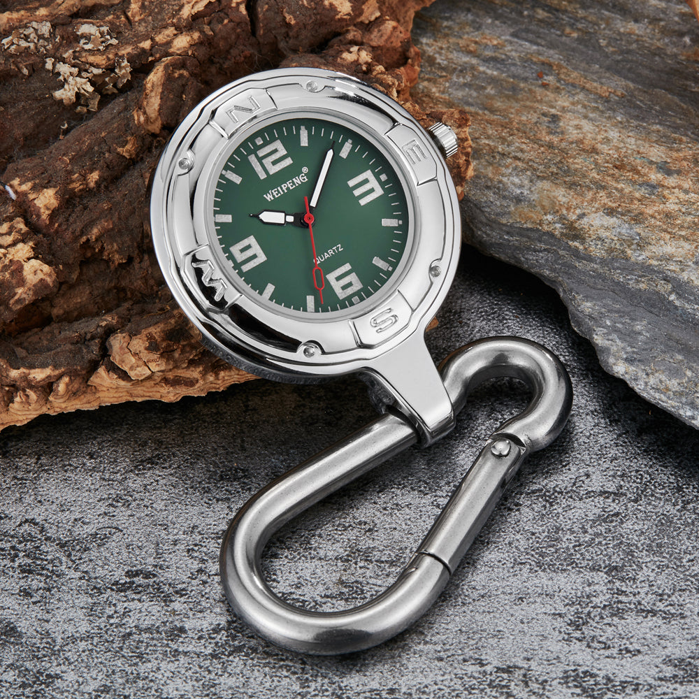 Unisex Hook Clip Quartz Luminous Hands Carabiner Climbers Pocket Watch - Unisex Style Watches - DYAVOR®