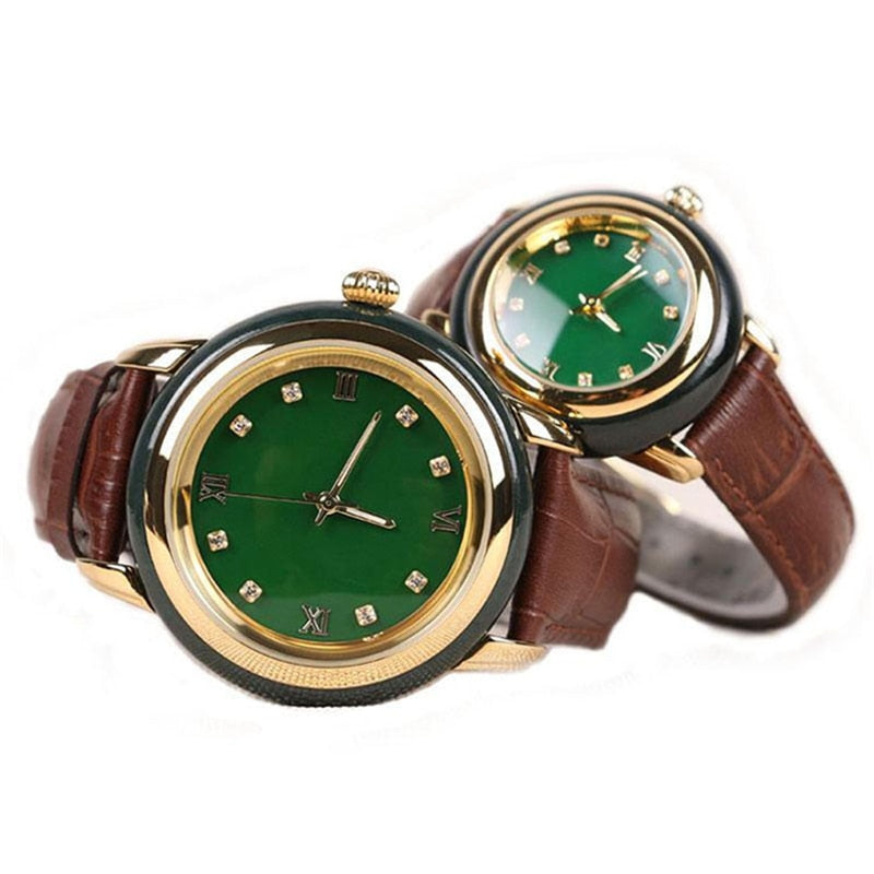 Unisex Luxury Fashion Pure Natural Jade Business Waterproof Watch - Unisex Style Watches - DYAVOR®