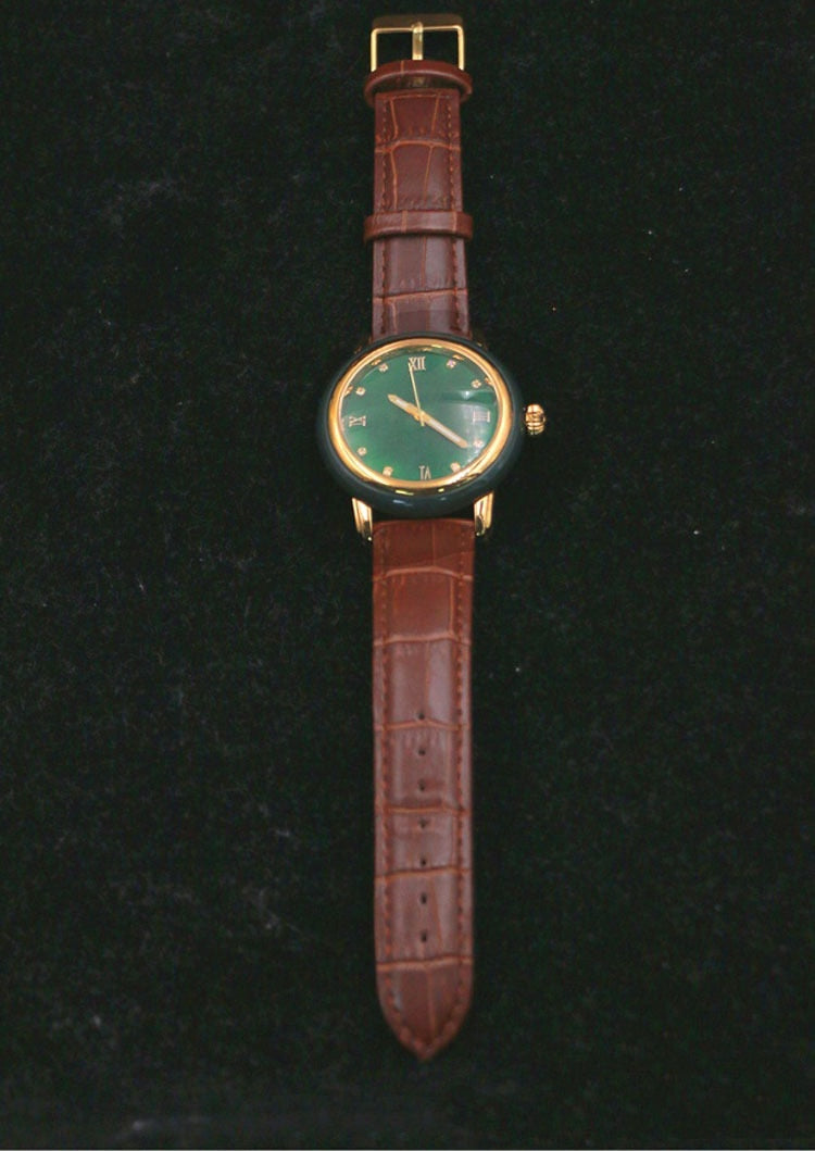 Unisex Luxury Fashion Pure Natural Jade Business Waterproof Watch - Unisex Style Watches - DYAVOR®