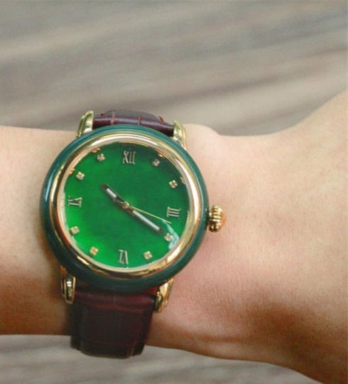 Unisex Luxury Fashion Pure Natural Jade Business Waterproof Watch - Unisex Style Watches - DYAVOR®