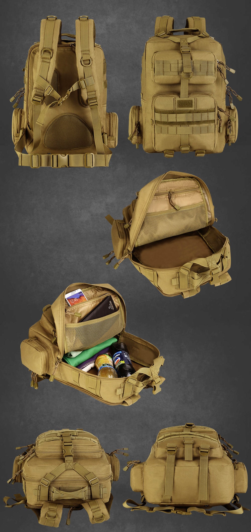 Unisex Military Outdoor Tactical MolleMilitar Rucksack Backpack - Backpacks - DYAVOR®